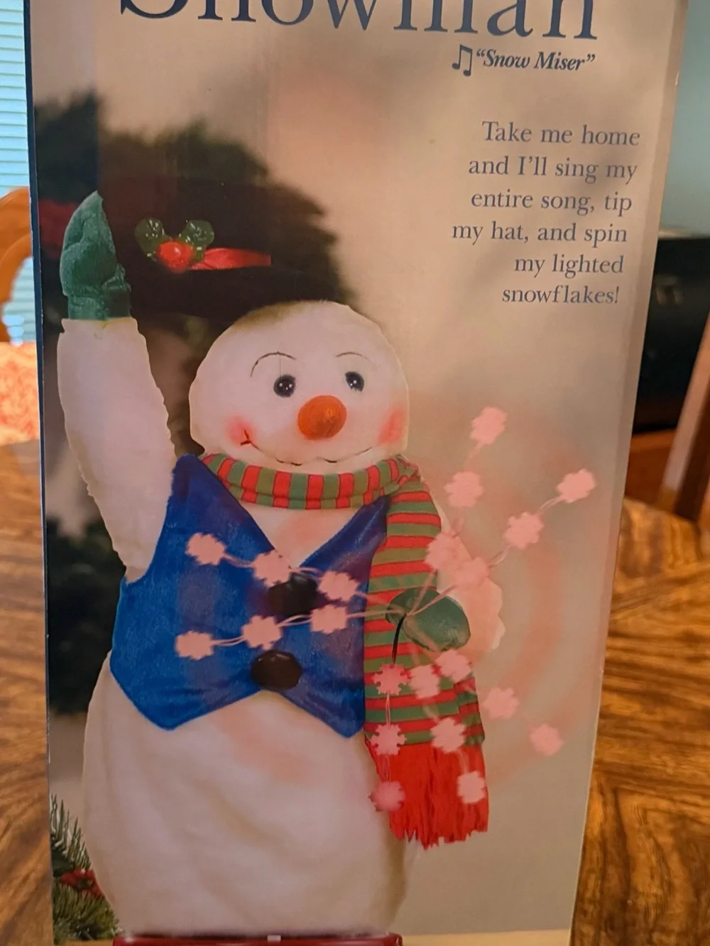 Vintage Rare 2004 Gemmy Holiday Spinning Singing “Snow Miser” Animated Snowman